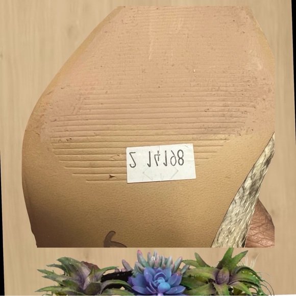 SIZE 9.5 Charles by Charles David Cream & Brown Snakeskin Bootie - Picture 5 of 5